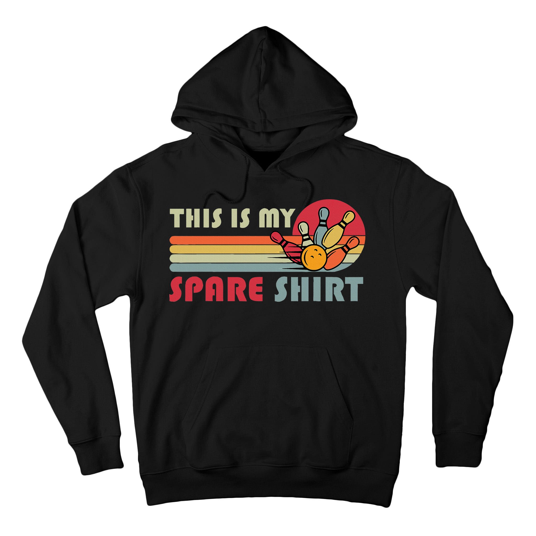 This Is My Spare Bowling Bowler Funny Team Tall Hoodie
