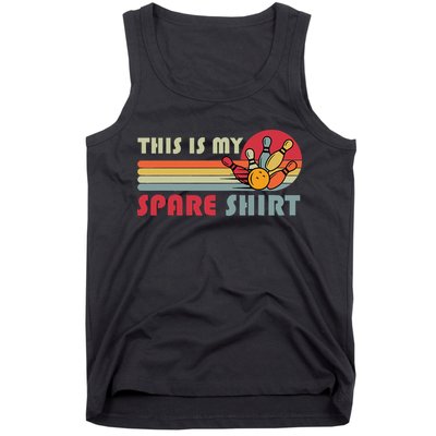 This Is My Spare Bowling Bowler Funny Team Tank Top