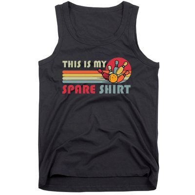 This Is My Spare Bowling Bowler Funny Team Tank Top