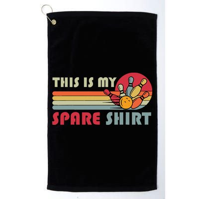 This Is My Spare Bowling Bowler Funny Team Golf Towel