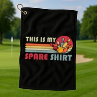 This Is My Spare Bowling Bowler Funny Team Golf Towel