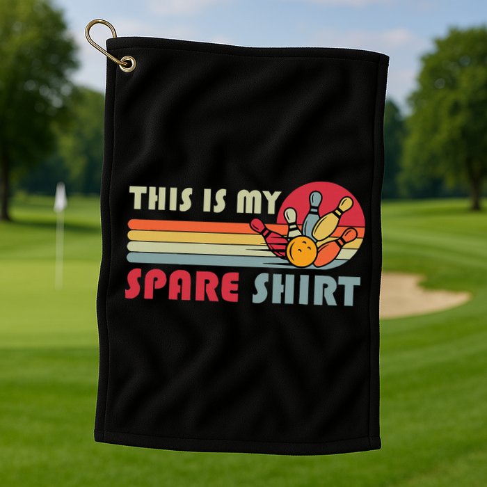 This Is My Spare Bowling Bowler Funny Team Golf Towel