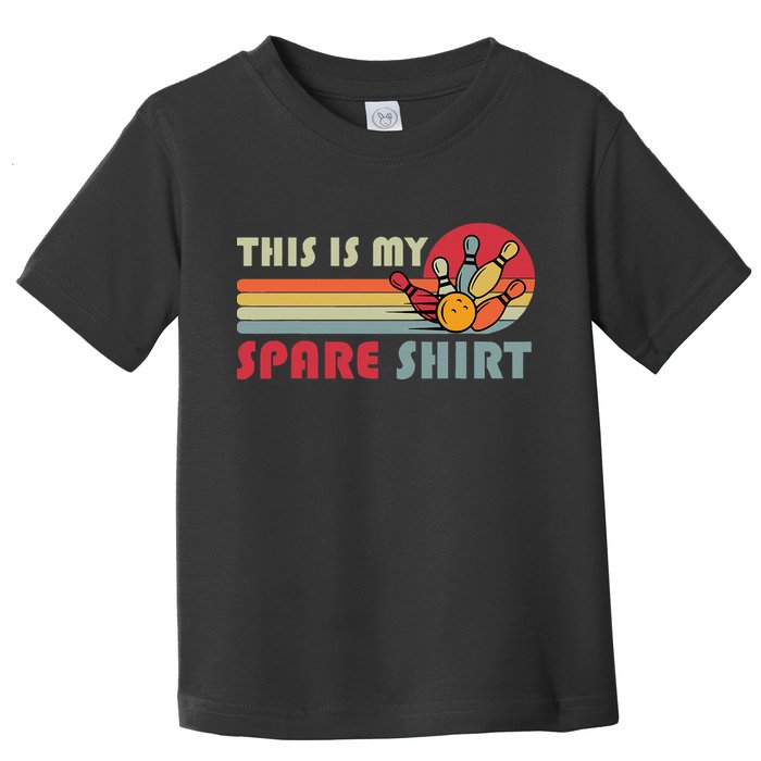 This Is My Spare Bowling Bowler Funny Team Toddler T-Shirt