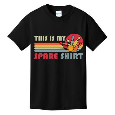 This Is My Spare Bowling Bowler Funny Team Kids T-Shirt