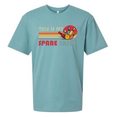 This Is My Spare Bowling Bowler Funny Team Sueded Cloud Jersey T-Shirt