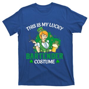 This Is My Lucky Bartender Costume Funny St Patrick's Day Cute Gift T-Shirt