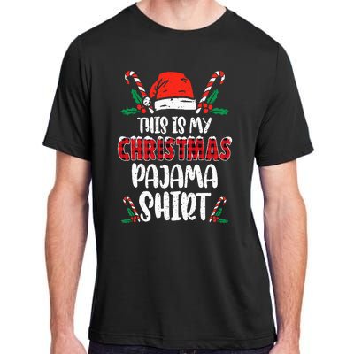 This Is My Christmas Pajama Funny Xmas PJs Adult ChromaSoft Performance T-Shirt