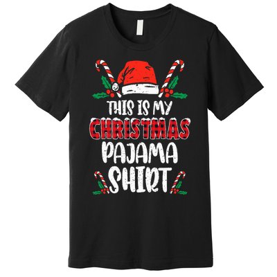 This Is My Christmas Pajama Funny Xmas PJs Premium T-Shirt