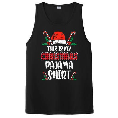 This Is My Christmas Pajama Funny Xmas PJs PosiCharge Competitor Tank