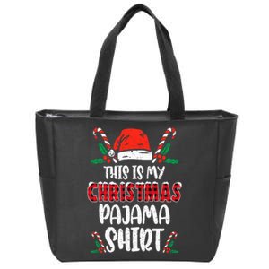 This Is My Christmas Pajama Funny Xmas PJs Zip Tote Bag