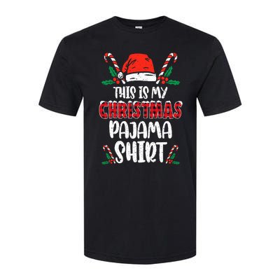 This Is My Christmas Pajama Funny Xmas PJs Softstyle CVC T-Shirt