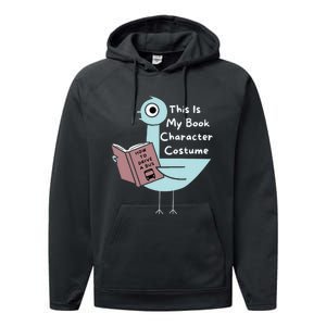 This Is My Book Character Costume Funny Pigeon Reading Performance Fleece Hoodie