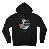 This Is My Book Character Costume Funny Pigeon Reading Hoodie