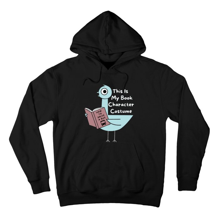 This Is My Book Character Costume Funny Pigeon Reading Hoodie