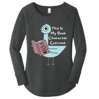 This Is My Book Character Costume Funny Pigeon Reading Women's Perfect Tri Tunic Long Sleeve Shirt