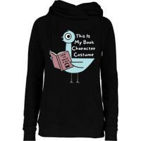 This Is My Book Character Costume Funny Pigeon Reading Womens Funnel Neck Pullover Hood