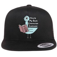 This Is My Book Character Costume Funny Pigeon Reading Flat Bill Trucker Hat