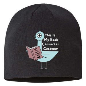 This Is My Book Character Costume Funny Pigeon Reading Sustainable Beanie