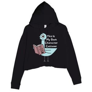 This Is My Book Character Costume Funny Pigeon Reading Crop Fleece Hoodie