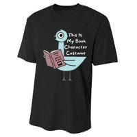 This Is My Book Character Costume Funny Pigeon Reading Performance Sprint T-Shirt