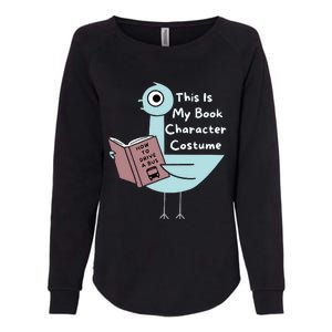 This Is My Book Character Costume Funny Pigeon Reading Womens California Wash Sweatshirt