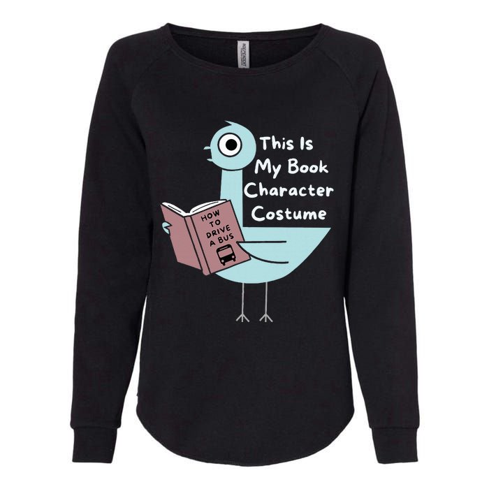 This Is My Book Character Costume Funny Pigeon Reading Womens California Wash Sweatshirt