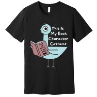 This Is My Book Character Costume Funny Pigeon Reading Premium T-Shirt