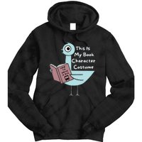 This Is My Book Character Costume Funny Pigeon Reading Tie Dye Hoodie