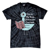 This Is My Book Character Costume Funny Pigeon Reading Tie-Dye T-Shirt