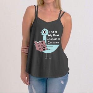 This Is My Book Character Costume Funny Pigeon Reading Women's Strappy Tank