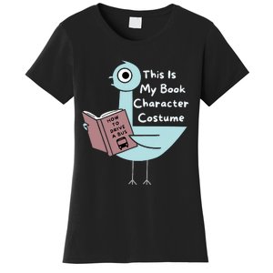 This Is My Book Character Costume Funny Pigeon Reading Women's T-Shirt