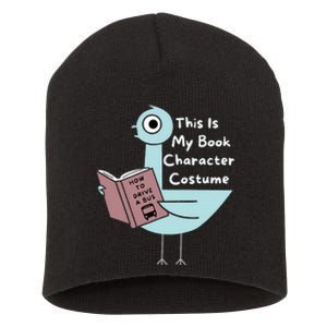 This Is My Book Character Costume Funny Pigeon Reading Short Acrylic Beanie