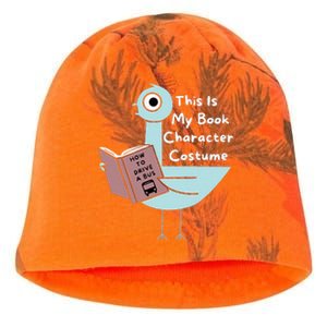 This Is My Book Character Costume Funny Pigeon Reading Kati - Camo Knit Beanie