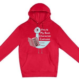 This Is My Book Character Costume Funny Pigeon Reading Premium Pullover Hoodie