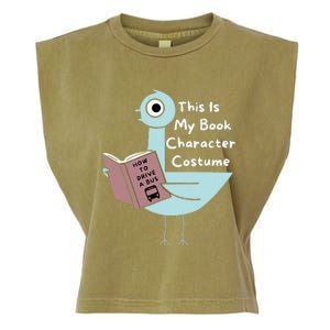 This Is My Book Character Costume Funny Pigeon Reading Garment-Dyed Women's Muscle Tee