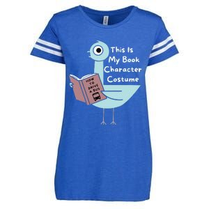 This Is My Book Character Costume Funny Pigeon Reading Enza Ladies Jersey Football T-Shirt