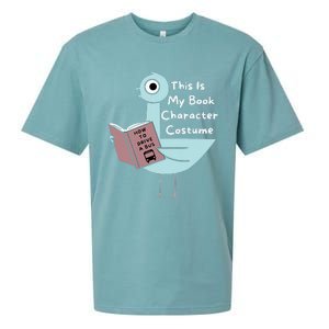 This Is My Book Character Costume Funny Pigeon Reading Sueded Cloud Jersey T-Shirt