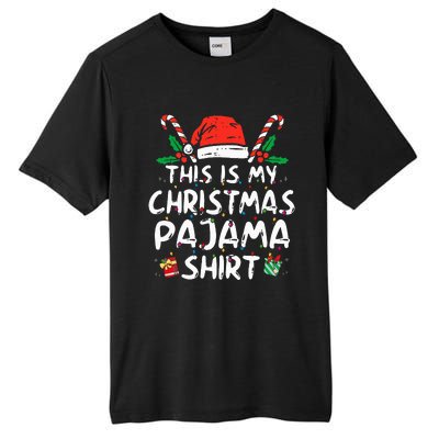 This Is My Christmas Pajama Funny Xmas PJs  Tall Fusion ChromaSoft Performance T-Shirt