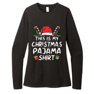 This Is My Christmas Pajama Funny Xmas PJs  Womens CVC Long Sleeve Shirt