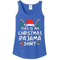 This Is My Christmas Pajama Funny Xmas PJs  Ladies Essential Tank