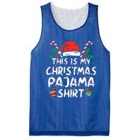 This Is My Christmas Pajama Funny Xmas PJs  Mesh Reversible Basketball Jersey Tank