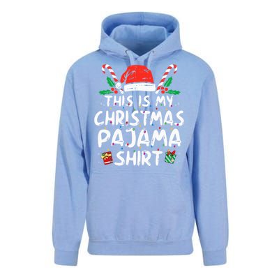 This Is My Christmas Pajama Funny Xmas PJs  Unisex Surf Hoodie