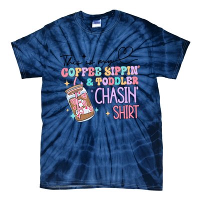 This Is My Coffee Sippin & Chasin Tie-Dye T-Shirt