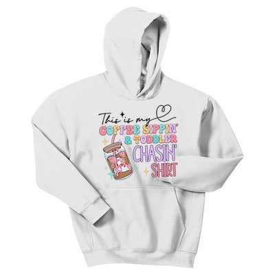 This Is My Coffee Sippin & Chasin Kids Hoodie