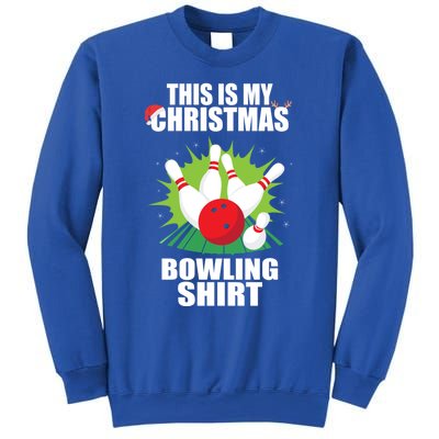 This Is My Christmas Bowling Xmas Bowling Game Bowler Gift Sweatshirt