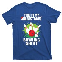 This Is My Christmas Bowling Xmas Bowling Game Bowler Gift T-Shirt