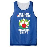 This Is My Christmas Bowling Xmas Bowling Game Bowler Gift Mesh Reversible Basketball Jersey Tank