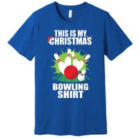 This Is My Christmas Bowling Xmas Bowling Game Bowler Gift Premium T-Shirt