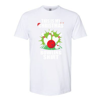 This Is My Christmas Bowling Xmas Bowling Game Bowler Gift Softstyle® CVC T-Shirt