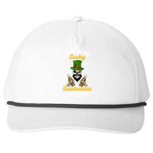 This Is My Lucky Bartender Costume Funny St Patrick's Day Cute Gift Snapback Five-Panel Rope Hat